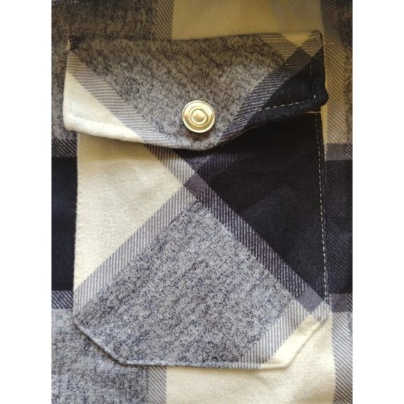 Fall Jacket Womens Large Plaid Button Up Game Night BBQ Football - Picture 6 of 13